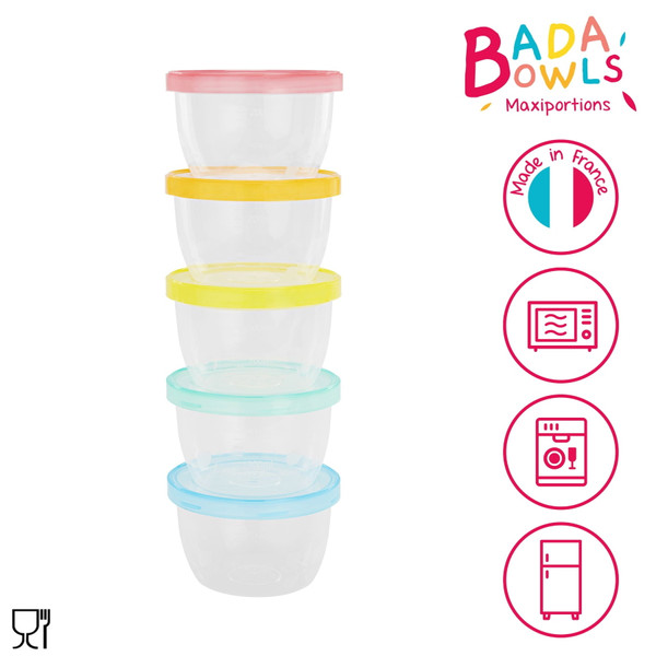 Badabulle 250 ml Maxi Porties Bewaarbakjes B004304