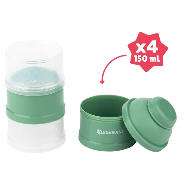 Badabulle Groen Melkpoeder Bewaarbakjes B004204
