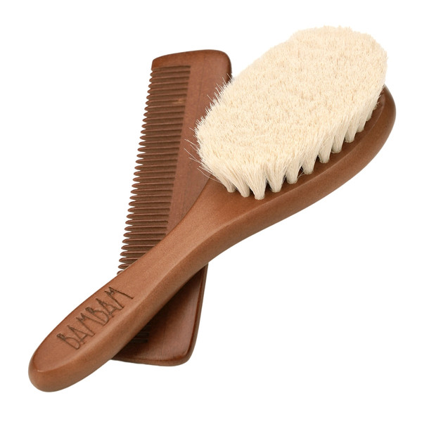 BamBam Dark Houten Borstel En Kam Geschenkset 51690