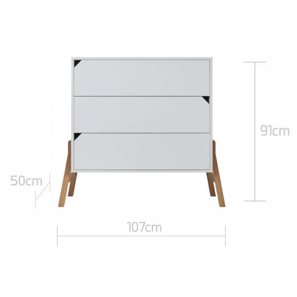 Bellamy Lotta Latte Babykamer: Ledikant/Juniorbed en Commode