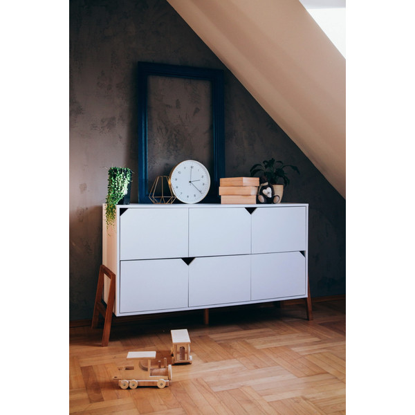Bellamy Lotta Snow Commode met 6 Lades LOBIKO6S