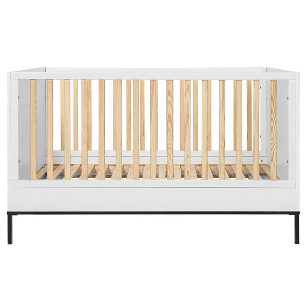 Bellamy Lumi White Babykamer: Ledikant/Juniorbed en Commode