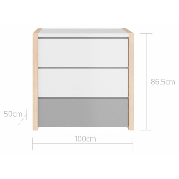 Bellamy Pinette Babykamer: Ledikant/Juniorbed, Commode en 2-Deurskast