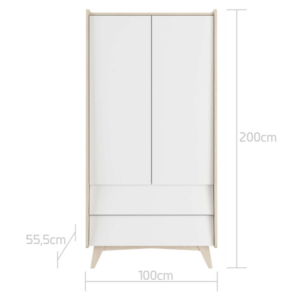 Bellamy So Sixty Babykamer: Ledikant/Juniorbed, Commode en 2-Deurskast