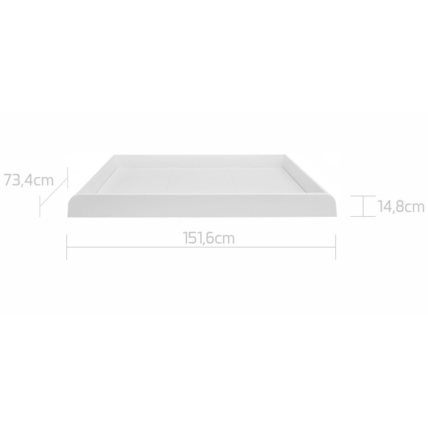 Bellamy UP! White 70 x 120/160 cm 2-in-1 Meegroei Ledikant en Commode incl. Lade