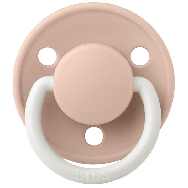 Bibs De Lux Glow In The Dark Blush Silicone Fopspeen 1010256C
