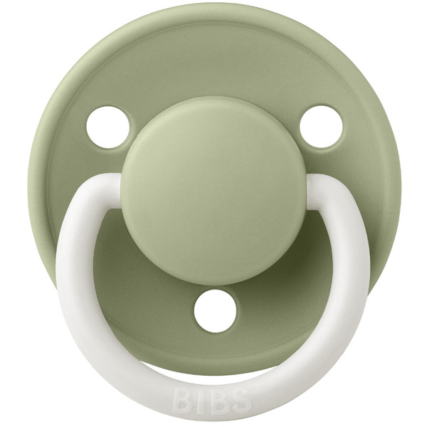 Bibs De Lux Glow In The Dark Sage Silicone Fopspeen 1010270C