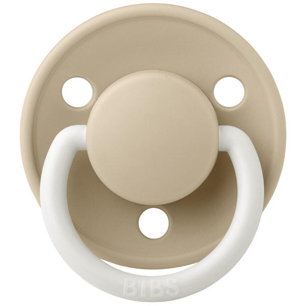 Bibs De Lux Glow In The Dark Vanilla Silicone Fopspeen 1010257C