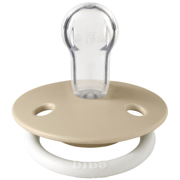 Bibs De Lux Glow In The Dark Vanilla Silicone Fopspeen 1010257C