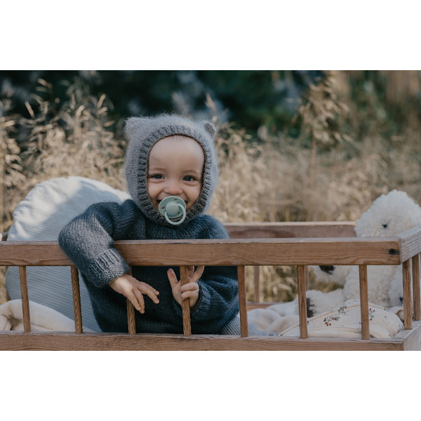 Bibs De Lux Baby Blue Silicone Fopspeen 1010231C