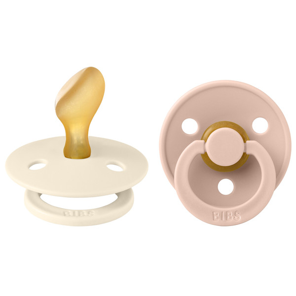 Bibs Ivory/Blush 6-18 mnd 2 Stuks Anatomische Fopspeen