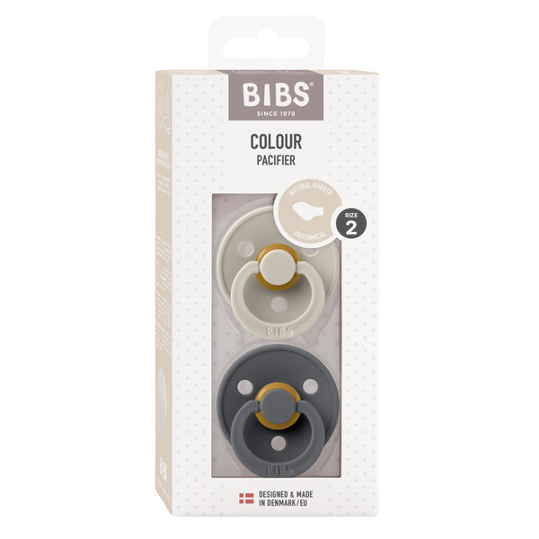 Bibs Sand/Iron 6-18 mnd 2 Stuks Anatomische Fopspeen 2211419
