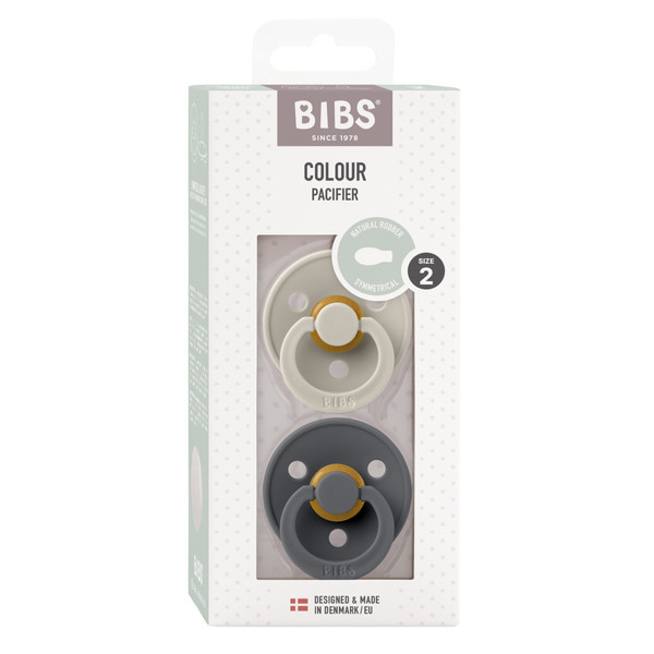 Bibs Sand/Iron 6-18 mnd 2 Stuks Symmetrische Fopspeen 2221419