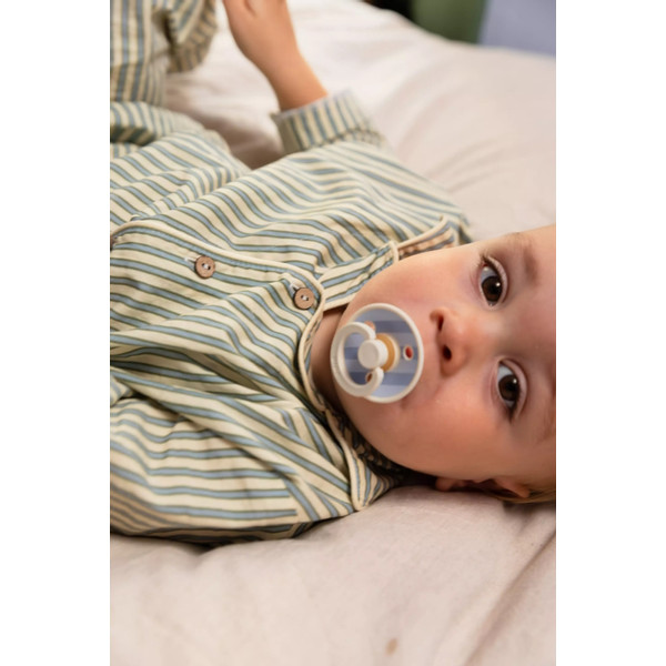 Bibs Studio Baby Blue/Dusty Blue 0-6 mnd 2 Stuks Fopspeen 11022103