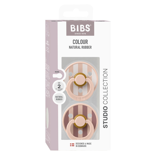 Bibs Studio Blush Mix 0-6 mnd 2 Stuks Fopspeen 11022104
