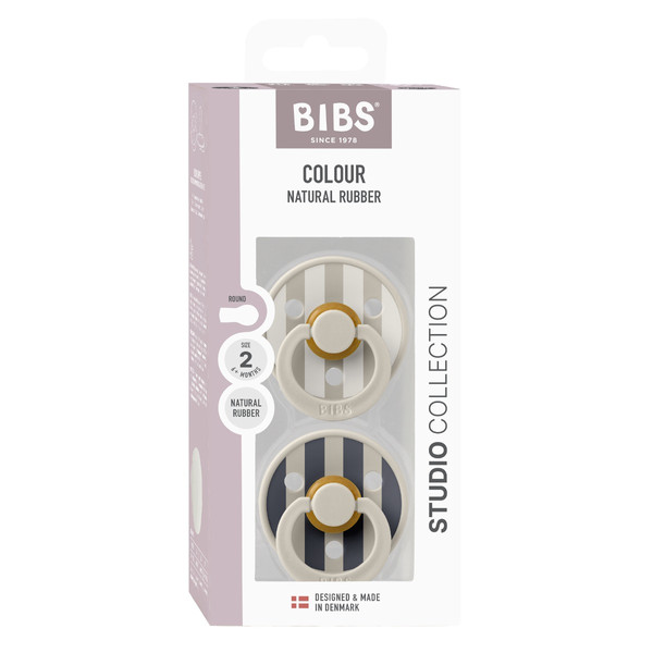 Bibs Studio Sand Mix 0-6 mnd 2 Stuks Fopspeen 11022105