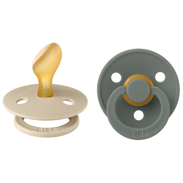 Bibs Vanilla/Pine 6-18 mnd 2 Stuks Anatomische Fopspeen