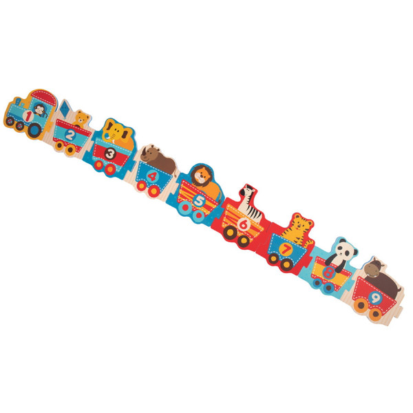 Bieco Dieren Trein Schuimrubberen 9 stuks Puzzel Mat 19003763