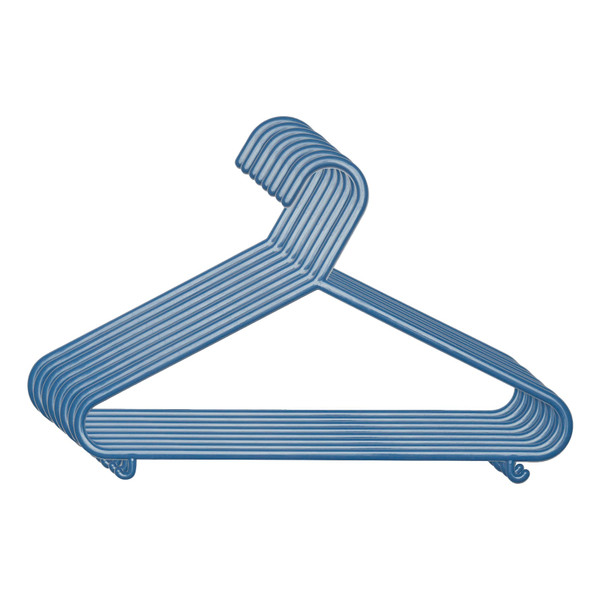 Bieco Kledinghangers Kunststof Classic Blauw 8 stuks 04014140