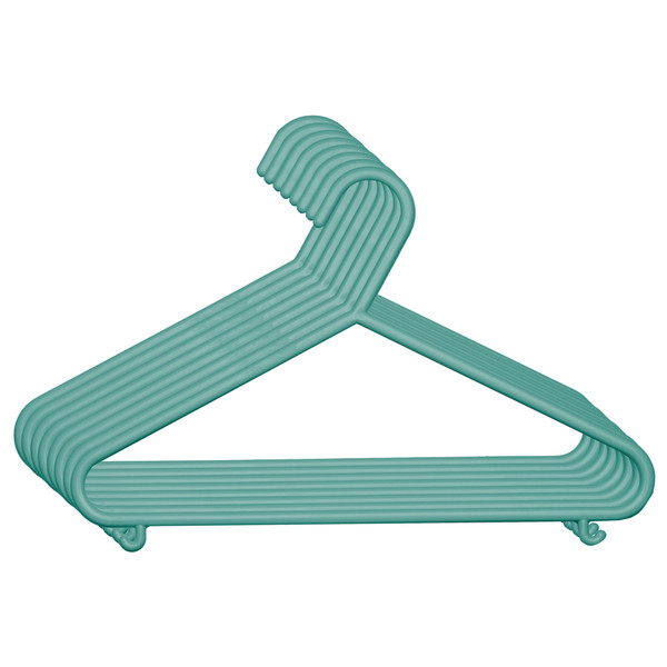 Bieco Kledinghangers Kunststof Emerald Green 8 stuks 04014153