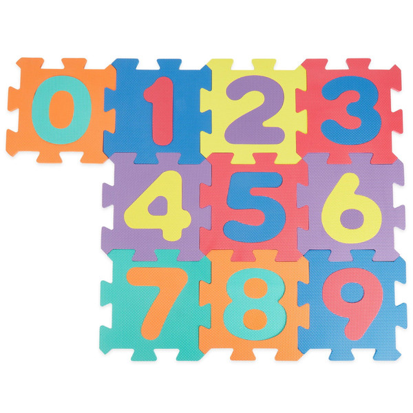 Bieco Schuimrubberen Cijfers 10 Stuks Puzzelmat 19201505