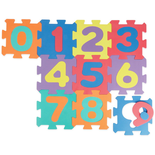 Bieco Schuimrubberen Cijfers 10 Stuks Puzzelmat 19201505