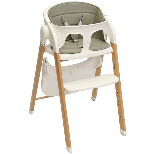 Bo Jungle Grow With Me Pure White Wipstoel en Kinderstoel B710300