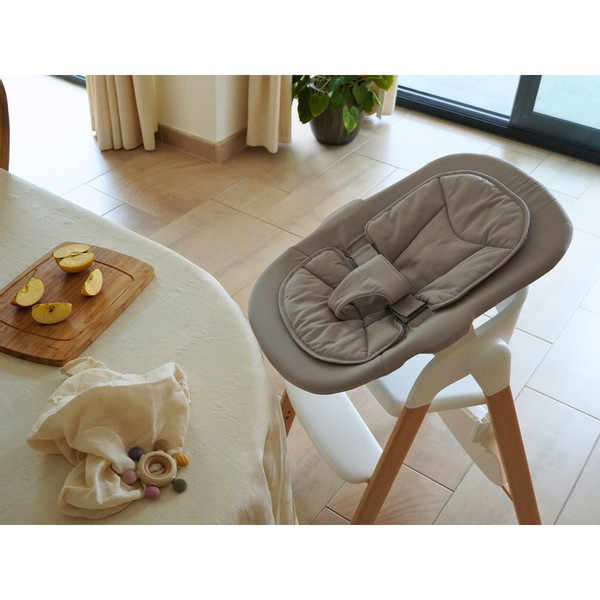 Bo Jungle Grow With Me Pure White Wipstoel en Kinderstoel B710300