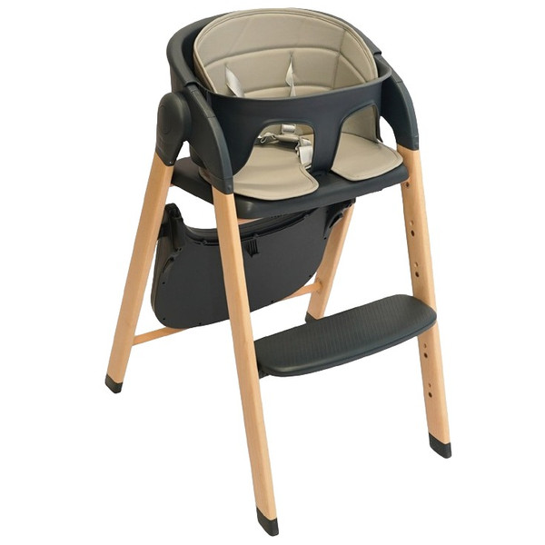 Bo Jungle Grow With Me Shady Grey Wipstoel en Kinderstoel B710310