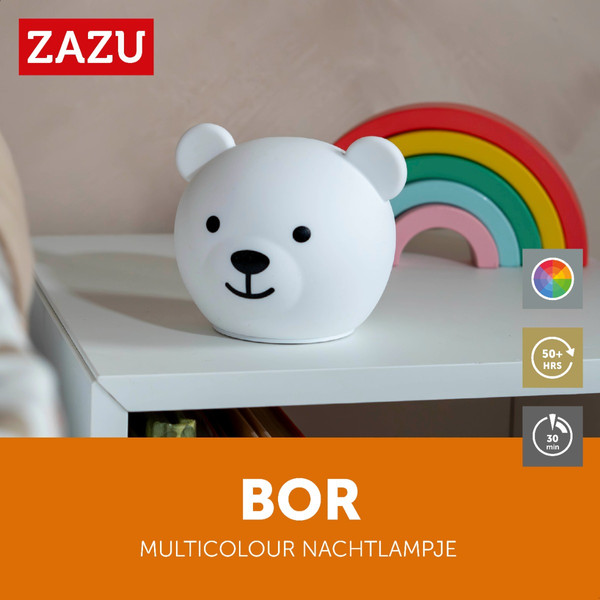 Zazu Bor de Beer Multicolor Nachtlampje ZA-BOR-01