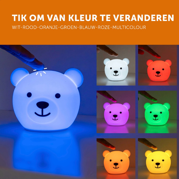 Zazu Bor de Beer Multicolor Nachtlampje ZA-BOR-01