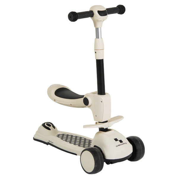 Byox Checkmate Royal White 2-in-1 Step/Loopfiets 112287
