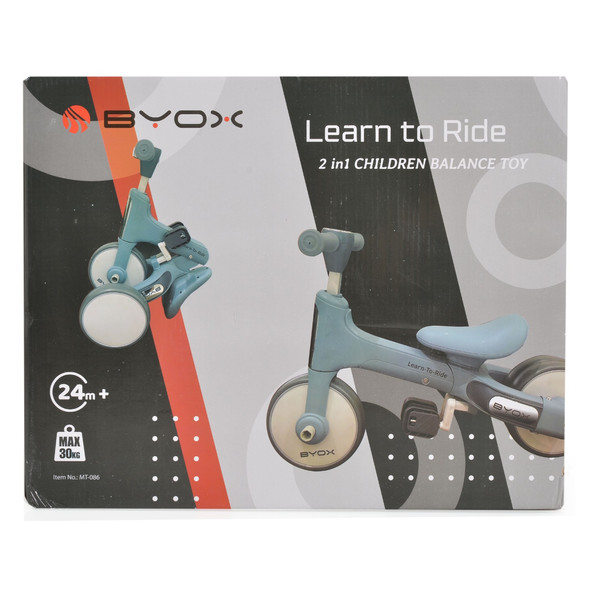 Byox Learn To Ride Blue 2-in-1 Loopfiets 111749
