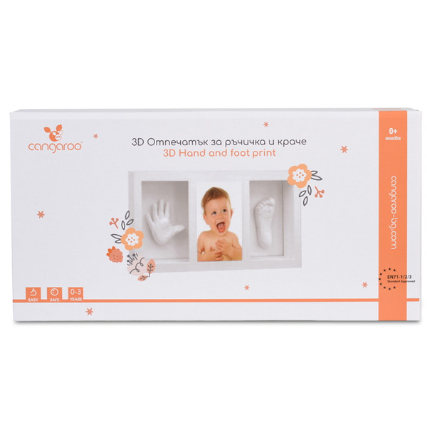 Cangaroo 3D Hand and Footprint Gipsafdruk Kit met Fotolijst