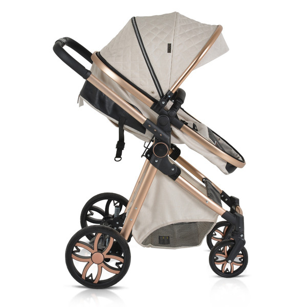Cangaroo Alma Beige 3-in-1 Combi Kinderwagen incl. i-Size Autostoel