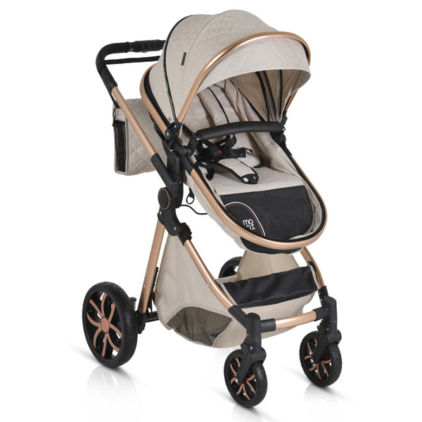 Cangaroo Alma Beige 3-in-1 Combi Kinderwagen incl. i-Size Autostoel