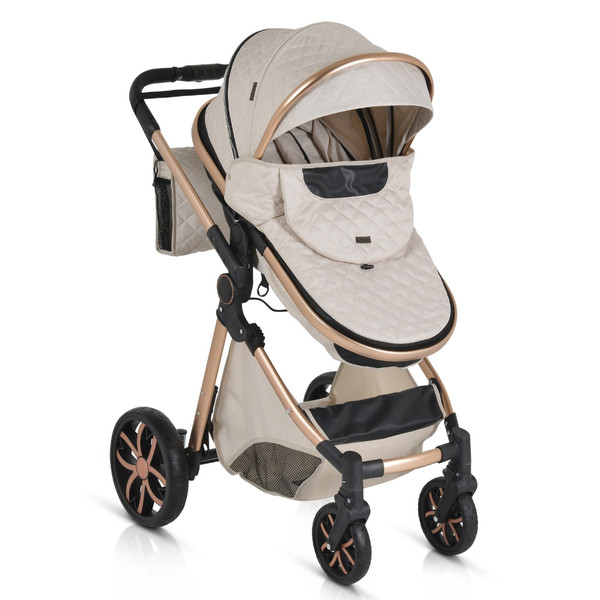 Cangaroo Alma Beige 3-in-1 Combi Kinderwagen incl. i-Size Autostoel