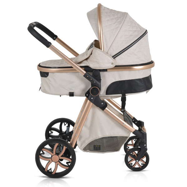Cangaroo Alma Beige 3-in-1 Combi Kinderwagen incl. i-Size Autostoel
