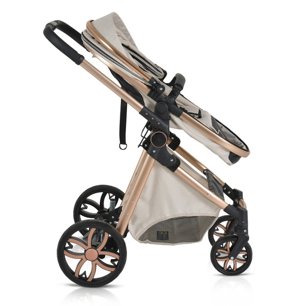 Cangaroo Alma Beige 3-in-1 Combi Kinderwagen incl. i-Size Autostoel