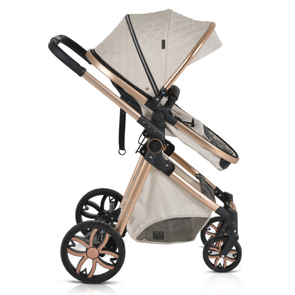 Cangaroo Alma Beige 3-in-1 Combi Kinderwagen incl. i-Size Autostoel