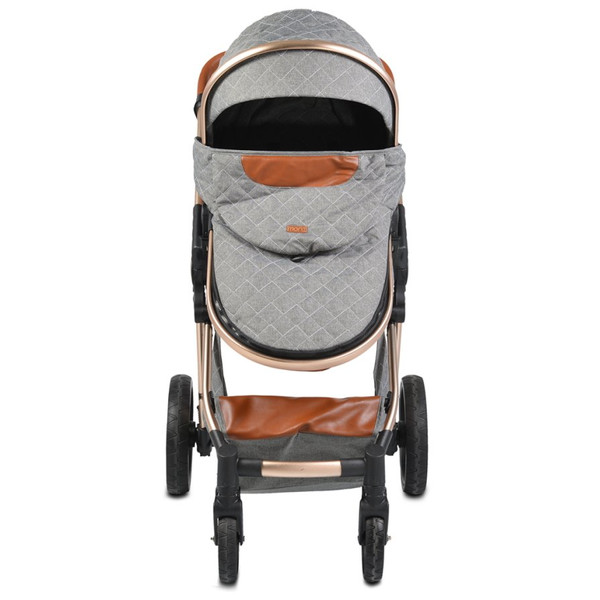 Cangaroo Alma Dark Grey 3-in-1 Combi Kinderwagen incl. i-Size Autostoel