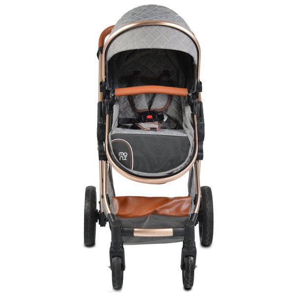 Cangaroo Alma Dark Grey 3-in-1 Combi Kinderwagen incl. i-Size Autostoel