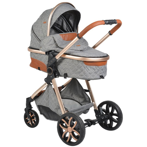 Cangaroo Alma Dark Grey 3-in-1 Combi Kinderwagen incl. i-Size Autostoel