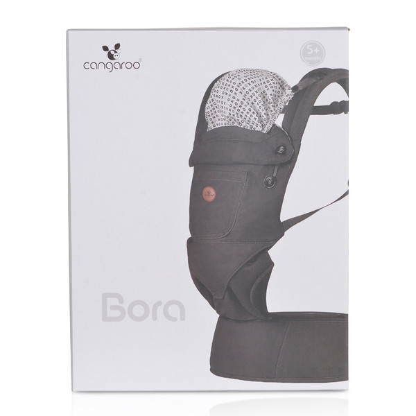 Cangaroo Bora Black Ergonomische Draagzak 13814