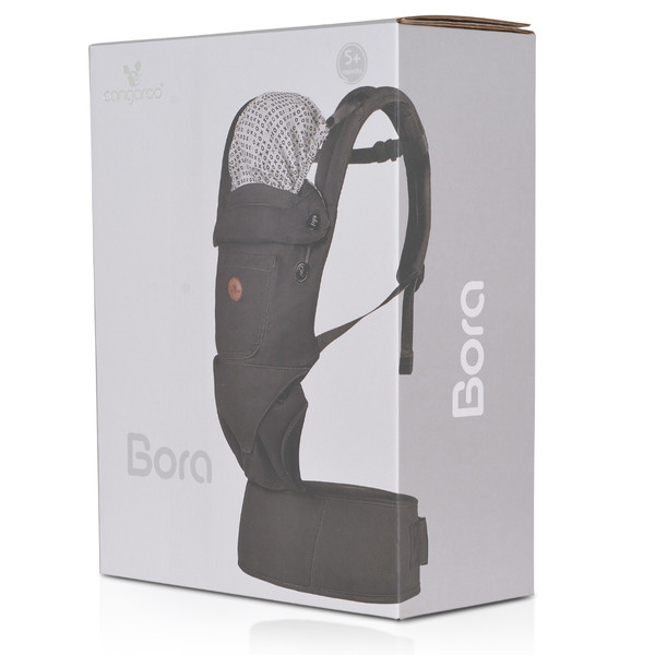 Cangaroo Bora Black Ergonomische Draagzak 13814