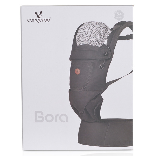 Cangaroo Bora Grey Ergonomische Draagzak 13813