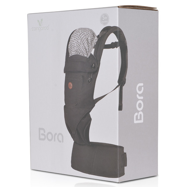 Cangaroo Bora Grey Ergonomische Draagzak 13813