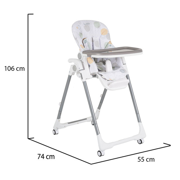 Cangaroo Bueno Grijs Kinderstoel 109979