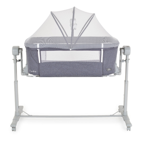 Cangaroo C'est La Vie Dark Grey 2-in-1 Wieg aan Bed 111854