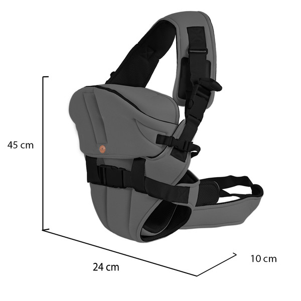 Cangaroo Carry Go Dark Grey Draagzak 13768